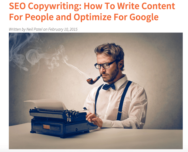 neil patel blog post on seo copywriting